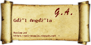 Gál Angéla névjegykártya