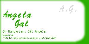 angela gal business card